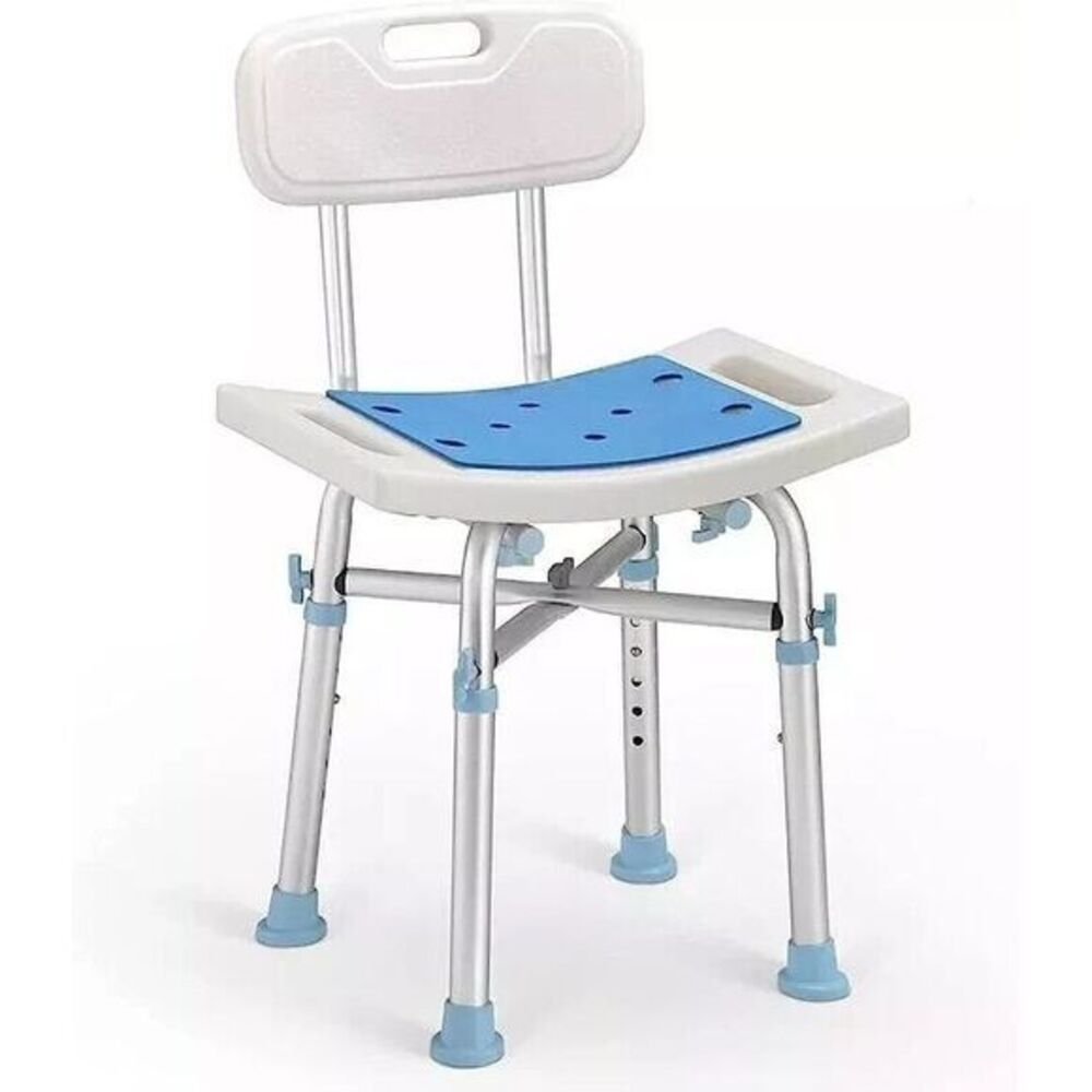 Shower Chair with Back,‎ Heavy Duty OasisSpace 500lb Padded Seat Adjustable